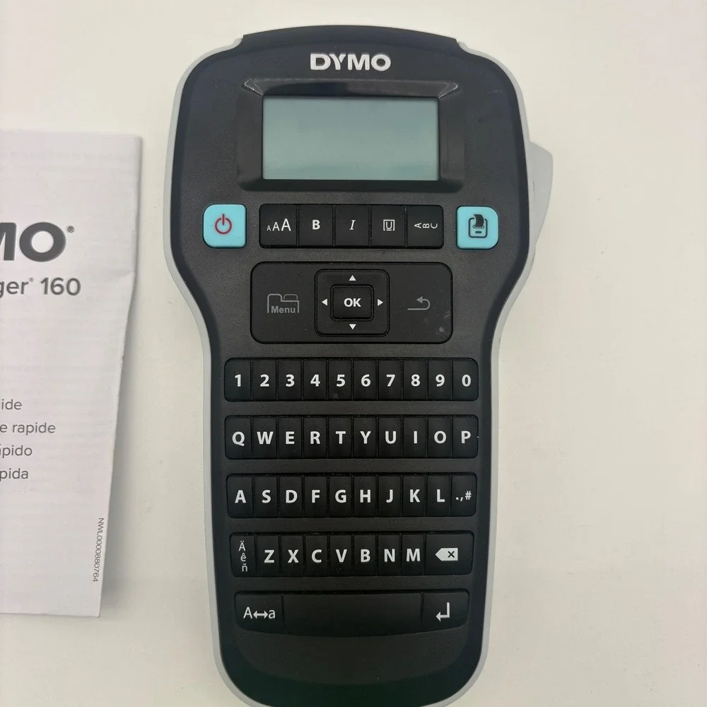 DYMO LabelManager 160 Handheld Label Maker Bundle with 6 Tape Refills Black/Gray